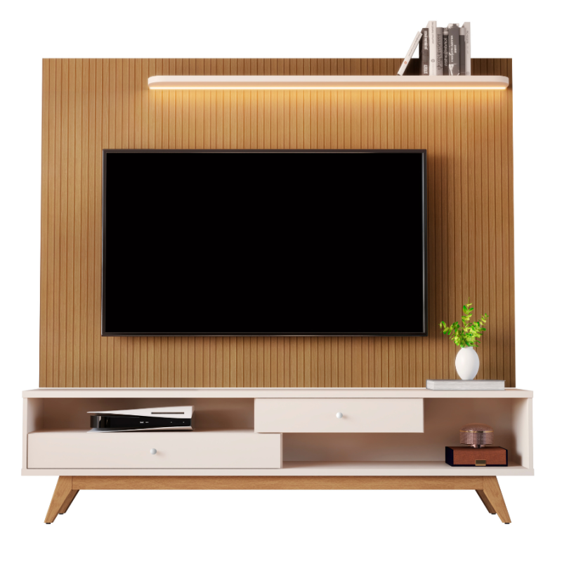Home Painel (Pintura 3D) e Rack P/ Tv Até 75