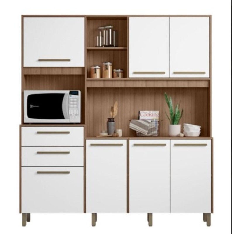 KIT COZINHA PEROLA 1.80 MONTANA COM BRANCO MADINE