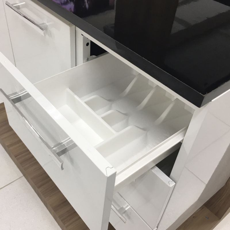 Gabinete De Aço P/ Pia 1,40 Venus 3G Flat Branco 1558 Cozimax