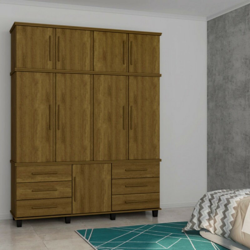 その他 FaB Prism (EN,Marvel) Guarda Roupa Triplex Prisma 04 Portas Imbuia Fabrimóveis