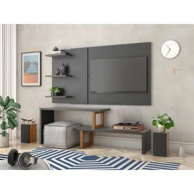 Rack Netuno Tebarrot Preto Amêndoa Extensível 1.40 á 2.00