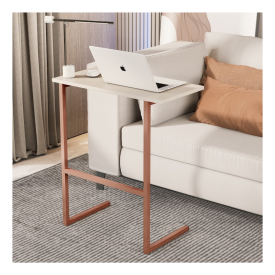 Mesa P/Notebook Thor MDP Perola Pés Ferro Bronze Sal Movelaria