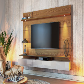 Home Decore Led 2.2 Imcal 36277 Freijó/Off White Gavetas Sala