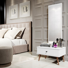 Toucador 7001 Branco Com Espelho JB Bechara