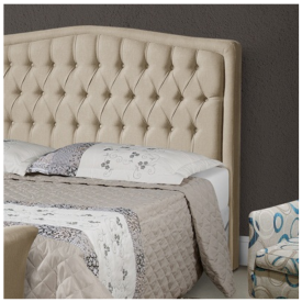 Cabeceira Box Casal Costa Rica 1.40 Bege GR A  1/24 Quarto Atraente