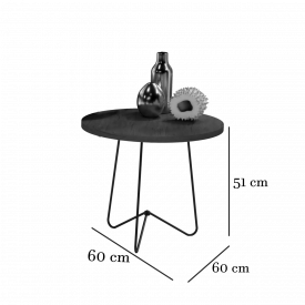 Mesa de Centro Luxo 8005 Pérola Pé de FerroJ B Bechara FORA DE LINHA