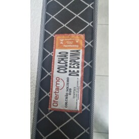 Colchão Solteiro D20 Supremo 12x0,88x1,88 Cinza/Preto Ofertamo
