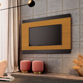 Painel Legacy 1.6 Cedro Natural Preto 777177 EDN Móveis