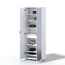 Sapateira Melissa Imcal 8819 Branco Portas Com Espelho 