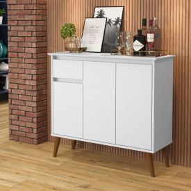 Aparador Veneza 1 Gaveta Branco 31600 EJ Móveis