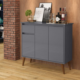 Aparador Veneza 1 Gaveta Cinza 31617 EJ Móveis