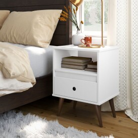 Mesa de Cabeceira Wood NEW Ej Móveis Branco 28500