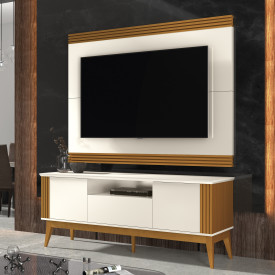 Rack Morgan TV até 75 Pol 1.80 Cedro Off White EDN Móveis 