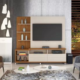 Home Theater Para TV 60 Pol Atacama Freijó 180509 GIga Moveis