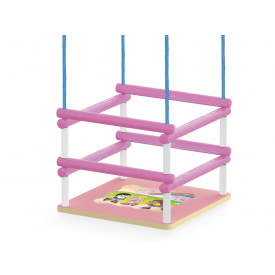 Balanço infantil assento Rosa Junges cód.101 - Mdf