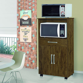 Balcão para Microondas Ipe Amêndoa Primus Móveis