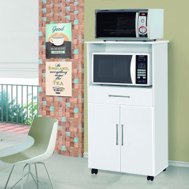 Balcão para Microondas Ipe Branco Primus Móveis