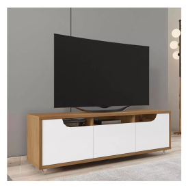 Rack Jersey 1.6 1 Gaveta Cedro Branco Casa D Móveis FORA DE LINHA