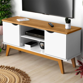 Rack Prism 1.4 Branco Cinamomo Patrimar Móveis Sala  