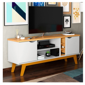 Rack Prism com Adega 1.6 Branco Cinamomo Patrimar Móveis 