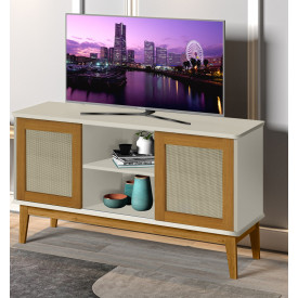 Buffet Denver 2 Portas Tebarrot Off White Madeira Sala