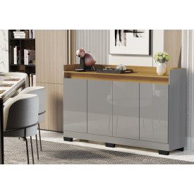 Buffet Real Cinza o Mel 4 Portas Primus Móveis