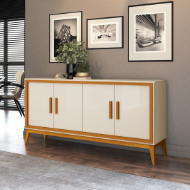 Buffet Union 4P Pés de Maderia Off White Cedro 776190 EDN