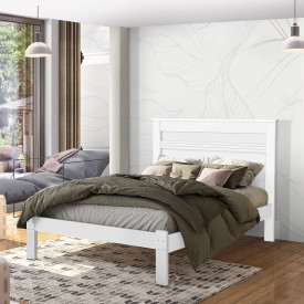 Cama Casal Dallas III Tebarrot Moveis Branco Quarto