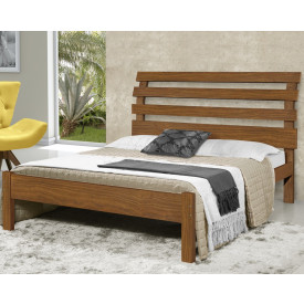 Cama Casal Rebeca 1,40 Atraente - Castanho 