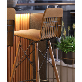 Conjunto Mesa C Banqueta Bistro Gourmet Luxo Preto Sala Decoração