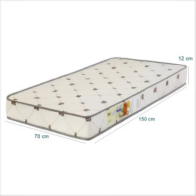 Colchão Mini Cama Infantil Polar D18 Baby Fort Clean 70X150X12