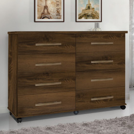 Cômoda Jade 8 Gavetas Freijó Primus Móveis Quarto