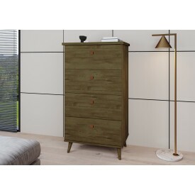 Cômoda Acacia C 4 Gavetas Freijó Primus Móveis Quarto