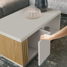 Mesa de Centro Prática Fendi Freijó Nobre EDN