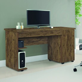 Escrivaninha Ariel 1 Gaveta Amendoa Primus Móveis