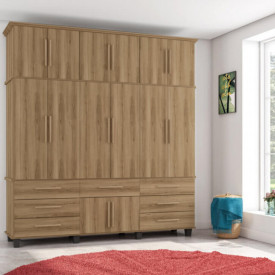 Roupeiro Eccos 6 Portas Freijó 07800FJ Fabrimóveis