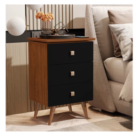 Mesa de cabeceira Liv 3 Gav Freijo Preto Maria Moveis