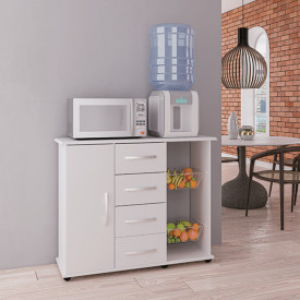 Fruteira Camila 1 Porta Branco Luxo Primus Móveis