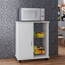 Fruteira Ianá 1 Porta Branco Luxo Primus Móveis