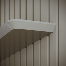 Painel Ripado Flow Com Suporte Invisível 1.4 Gianduia 66185 Ofertamo