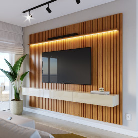 Home Ripado Flow Com Led 1.4 63680 Nature Off White Ofertamo