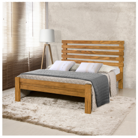 Cama Casal Rebeca 1,40 Atraente - Imbuia