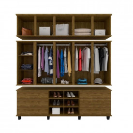 Guarda Roupa Triplex Prisma 5Ptas Imbuia 06000IF Fabrimóveis