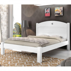 Cama Solteiro Kely Cambel Branco 403602 MDF Quarto