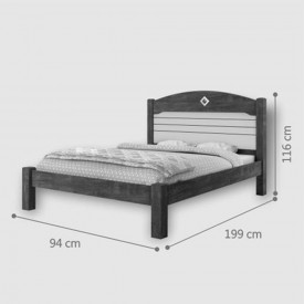 Cama Solteiro Kely Cambel Flex Castanho/Av/Castanho 403680