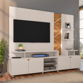 Home Cross Off White Amendoa 903140 Tv Até 50 Sala Lukaliam 