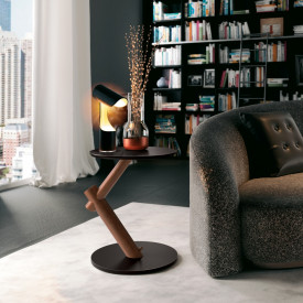 Mesa de Apoio Wood Preto Tampo em MDF 25334 EDN FORA DE LINHA