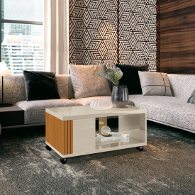 Mesa de Centro Prática Off White Cedro 17955 EDN