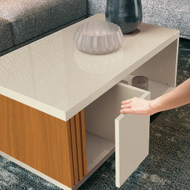 Mesa de Centro Prática Off White Cedro 17955 EDN