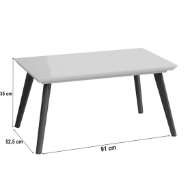 Mesa de Centro Classic Quadrada Imcal Off White - 61811